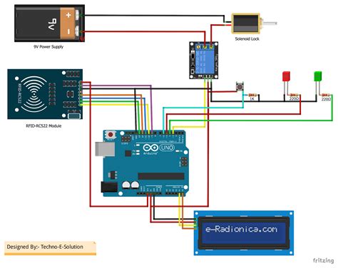 circuit diagram of rfid based security system|rfid rc522 with arduino.